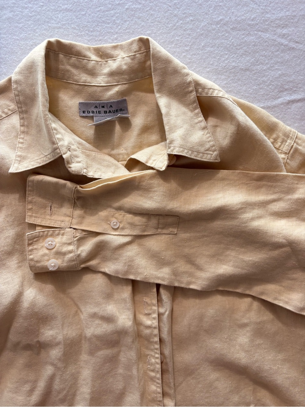 VTG 90s Eddie Bauer 100% Linen Shirt